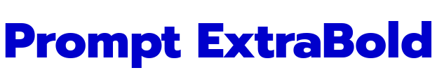 Prompt ExtraBold フォント